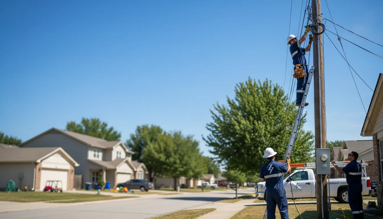 Residential electrician providing installation services in Alston, GA